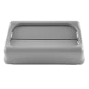 Rubbermaid FG267360GRAY Rectangle Swing Top Trash Can Lid - Plastic, Gray thumbnail 2