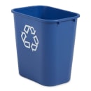 Rubbermaid FG295673BLUE 7 gal Multiple Material Recycle Bin - Indoor thumbnail 3