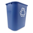 Rubbermaid FG295673BLUE 7 gal Multiple Material Recycle Bin - Indoor thumbnail 5