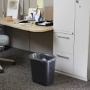 Rubbermaid FG295600GRAY 28 1/8 qt Rectangle Waste Basket - Plastic, Gray thumbnail 5