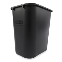 Rubbermaid FG295600GRAY 28 1/8 qt Rectangle Waste Basket - Plastic, Gray thumbnail 6