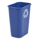 Rubbermaid FG295773BLUE 10 3/10 gal Multiple Material Recycle Bin - Indoor thumbnail 3