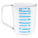 Rubbermaid FG321000CLR 1 cup Bouncer Measuring Cup - Clear Poly thumbnail 2