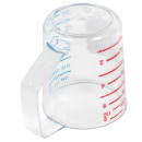 Rubbermaid FG321000CLR 1 cup Bouncer Measuring Cup - Clear Poly thumbnail 5