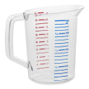 Rubbermaid FG321600CLR 1 qt Bouncer Measuring Cup - Clear Poly thumbnail 2