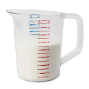 Rubbermaid FG321700CLR 2 qt Bouncer Measuring Cup - Clear Poly thumbnail 3