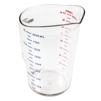 Rubbermaid FG321700CLR 2 qt Bouncer Measuring Cup - Clear Poly thumbnail 4