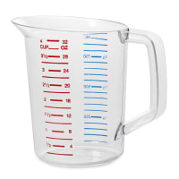 Rubbermaid FG321700CLR 2 qt Bouncer Measuring Cup - Clear Poly thumbnail 5