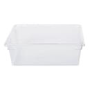 Rubbermaid FG330000CLR 12 1/2 gal Food/Tote Box - Clear Poly thumbnail 2