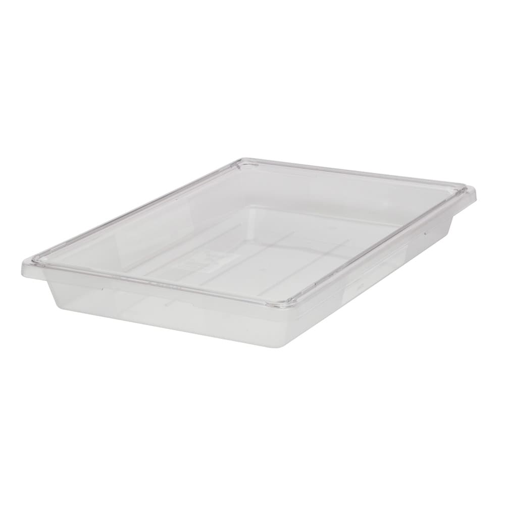 Rubbermaid FG330600CLR 5 gal Food/Tote Box - 26x18x3 1/2" Clear Poly