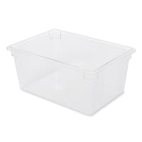 Rubbermaid FG330600CLR 5 gal Food/Tote Box - 26x18x3 1/2" Clear Poly thumbnail 2