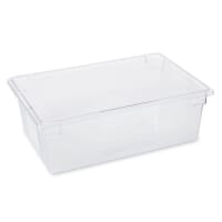 Rubbermaid FG330600CLR 5 gal Food/Tote Box - 26x18x3 1/2" Clear Poly thumbnail 3