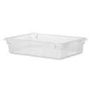 Rubbermaid FG330800CLR 8 1/2 gal Food/Tote Box - 26x18x6" Clear Poly thumbnail 2