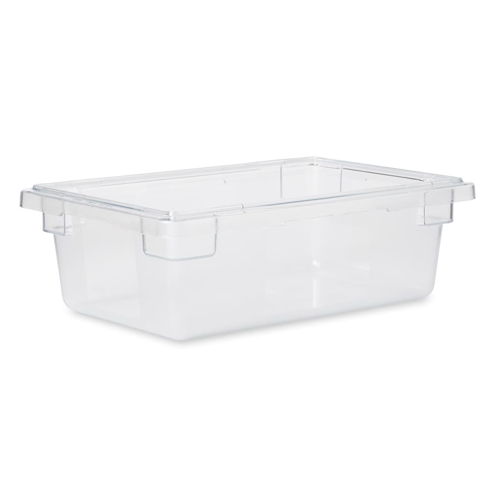 Rubbermaid FG330900CLR 3 1/2 gal Food/Tote Box - 18x12x6" Clear Poly