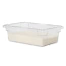 Rubbermaid FG330900CLR 3 1/2 gal Food/Tote Box - 18x12x6" Clear Poly thumbnail 4