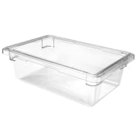 Rubbermaid FG330900CLR 3 1/2 gal Food/Tote Box - 18x12x6" Clear Poly thumbnail 6