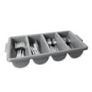 Rubbermaid FG336200GRAY 4 Compartment Cutlery Bin - Plastic, Gray thumbnail 2