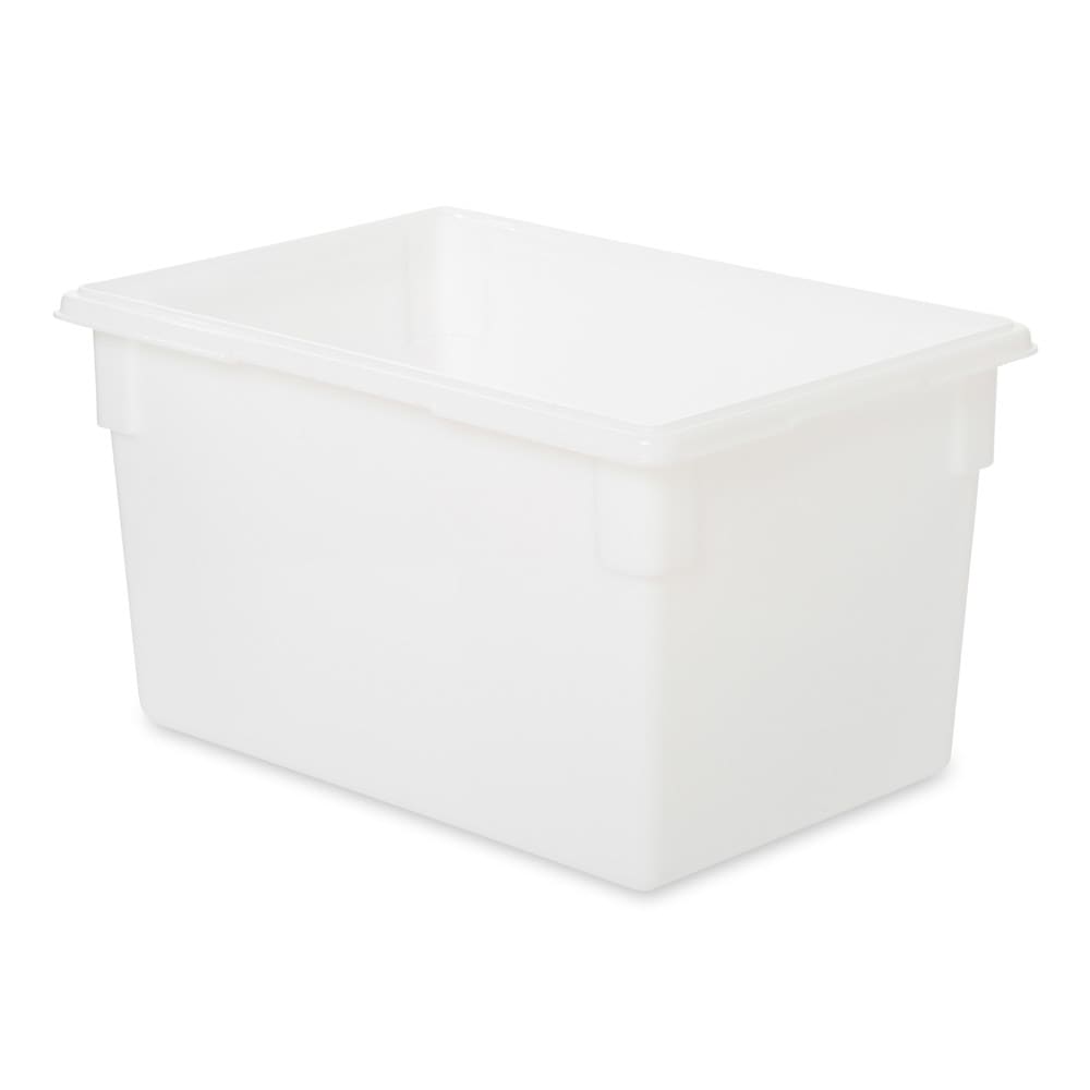 Rubbermaid FG350100WHT 21 1/2 gal Food/Tote Box - 26x18x15" White Poly