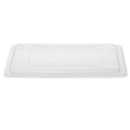 Rubbermaid FG350200WHT Food/Tote Box Lid - 26x18" White Poly thumbnail 2
