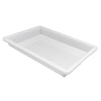 Rubbermaid FG350600WHT 5 gal Food/Tote Box - 26x18x3 1/2" White Poly thumbnail 2
