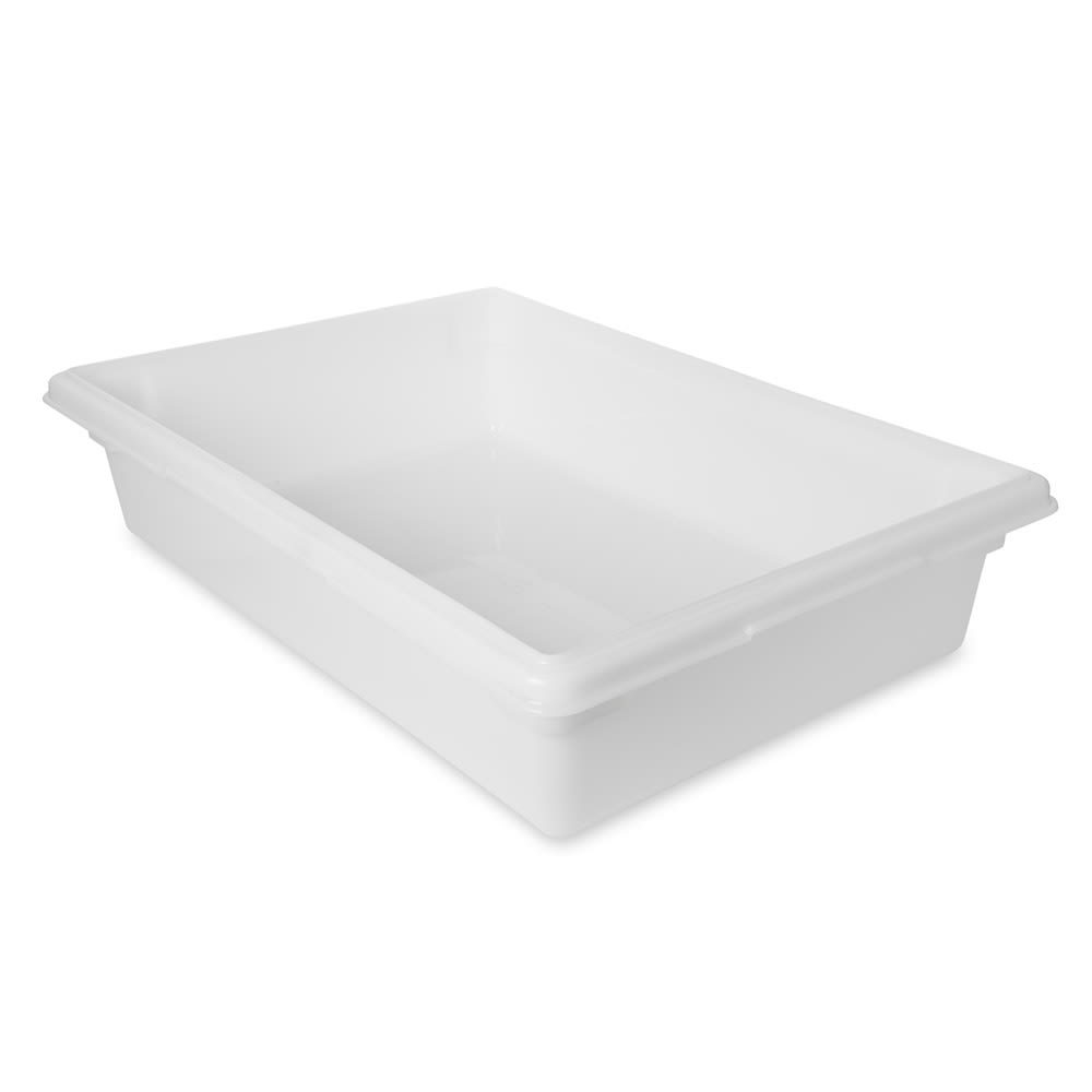 Rubbermaid FG350800WHT 8 1/2 gal Food/Tote Box - 26x18x6" White Poly