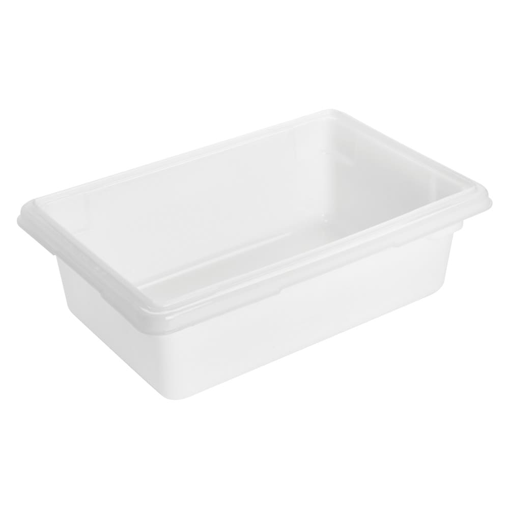 Rubbermaid FG350900WHT 3 1/2 gal Food/Tote Box - 18x12x6" White Poly