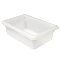Rubbermaid FG350900WHT 3 1/2 gal Food/Tote Box - 18x12x6" White Poly thumbnail 5