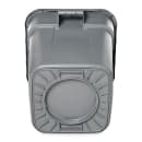 Rubbermaid FG352600GRAY 28 gallon Brute Trash Can - Plastic, Square, Built-in Handles thumbnail 3