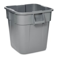 Rubbermaid FG352600RED 28 gallon Brute Trash Can - Plastic, Square, Built-in Handles thumbnail 3