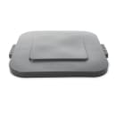 Rubbermaid FG352700GRAY Square Flat Trash Can Lid - Plastic, Gray thumbnail 2