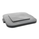 Rubbermaid FG352700GRAY Square Flat Trash Can Lid - Plastic, Gray thumbnail 3