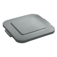 Rubbermaid FG352700GRAY Square Flat Trash Can Lid - Plastic, Gray thumbnail 4