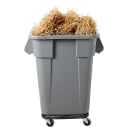 Rubbermaid FG353600GRAY 40 gallon Brute Trash Can - Plastic, Square, Built-in Handles thumbnail 5