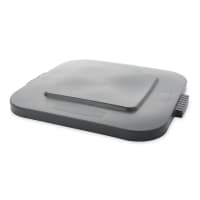 Rubbermaid FG353900GRAY Square Flat Trash Can Lid - Plastic, Gray thumbnail 6