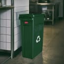Rubbermaid FG354007GRN 23 gal Multiple Material Recycle Bin - Indoor thumbnail 2