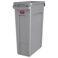 Rubbermaid FG354060BLA 23 gal Rectangle Slim Trash Can, 22"L x 11"W x 30"H, Black thumbnail 7