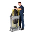 Rubbermaid FG354060GRAY 23 gal Rectangle Slim Trash Can, 22"L x 11"W x 30"H, Gray thumbnail 7