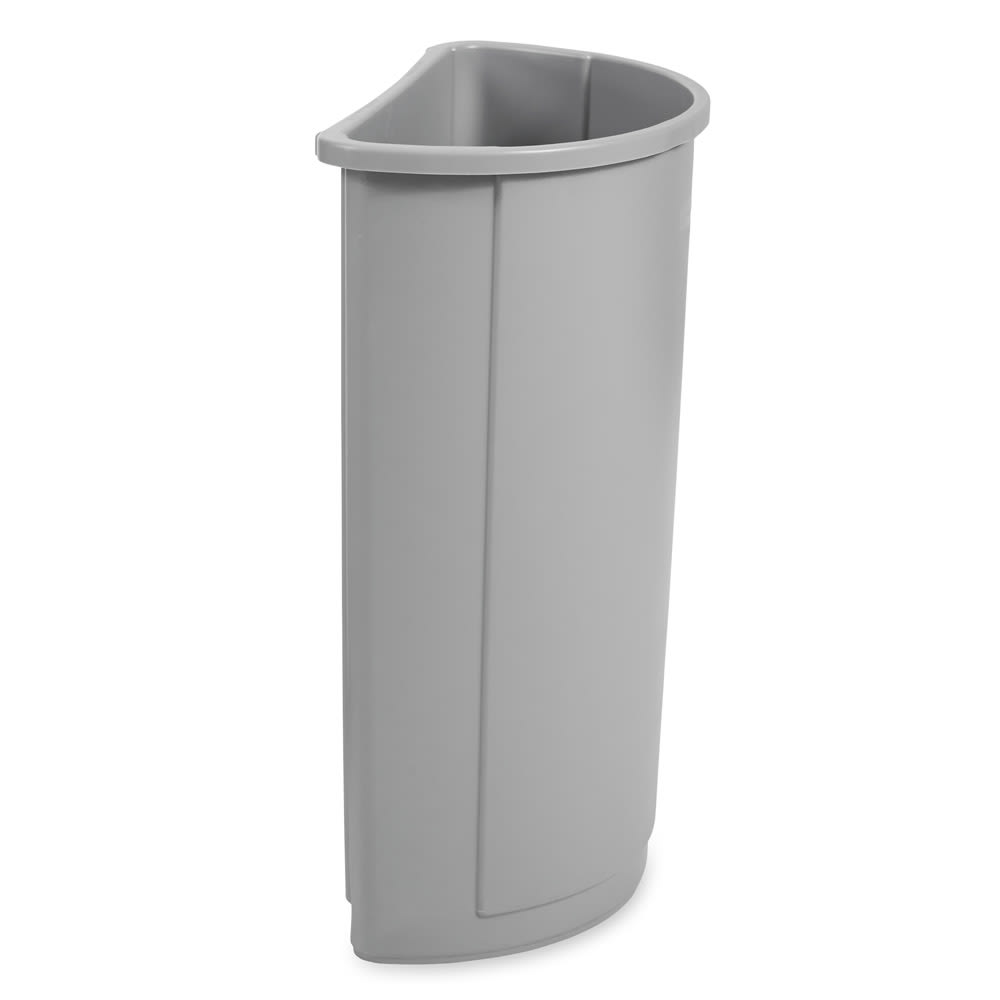 Rubbermaid FG355000GRAY 12 1/8 gal Round Rigid Trash Can Liner, Plastic - Gray