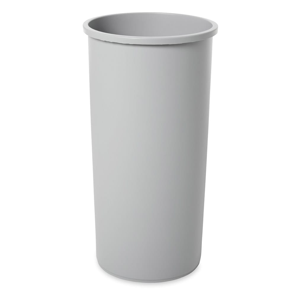 Rubbermaid FG356400GRAY 50 gal Square Rigid Trash Can Liner, Plastic - Gray