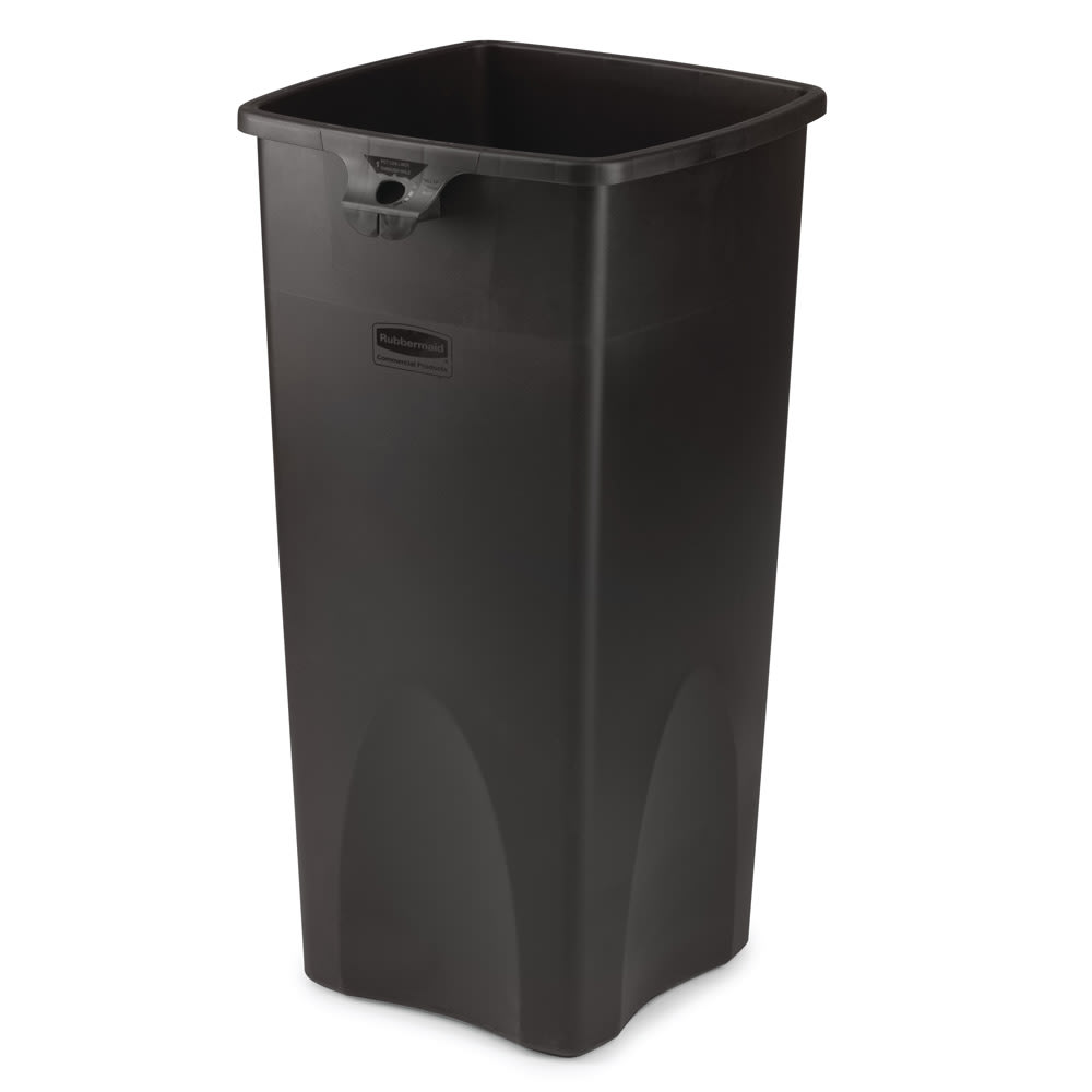 Rubbermaid FG356988BLA 23 gallon Commercial Trash Can - Plastic, Square
