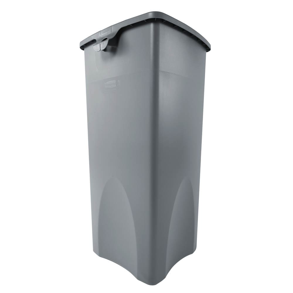 Rubbermaid FG356988GRAY 23 gallon Commercial Trash Can - Plastic, Square
