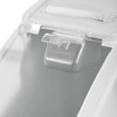 Rubbermaid FG360088WHT ProSave® Ingredient Mobile Bin - 25 Gallon Capacity, Clear Lid/White Base thumbnail 5
