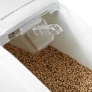 Rubbermaid FG360088WHT ProSave® Ingredient Mobile Bin - 25 Gallon Capacity, Clear Lid/White Base thumbnail 6