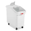 Rubbermaid FG360288WHT ProSave® Ingredient Mobile Bin - 30.81 Gallon Capacity, Clear Lid/White Base thumbnail 4