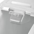 Rubbermaid FG360288WHT ProSave® Ingredient Mobile Bin - 30.81 Gallon Capacity, Clear Lid/White Base thumbnail 5