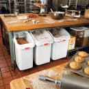 Rubbermaid FG360288WHT ProSave® Ingredient Mobile Bin - 30.81 Gallon Capacity, Clear Lid/White Base thumbnail 8