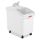 Rubbermaid FG360388WHT ProSave® Ingredient Mobile Bin - 37.62 Gallon Capacity, Clear Lid/White Base thumbnail 4
