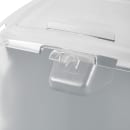 Rubbermaid FG360388WHT ProSave® Ingredient Mobile Bin - 37.62 Gallon Capacity, Clear Lid/White Base thumbnail 5