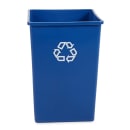 Rubbermaid FG395873BLUE 35 gal Multiple Material Recycle Bin - Indoor thumbnail 2
