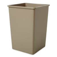Rubbermaid FG395800GRAY 35 gallon Commercial Trash Can - Plastic, Square thumbnail 3